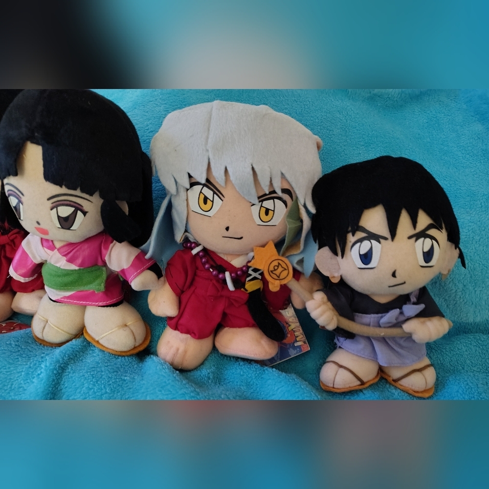 NWT InuYasha Crew Plushy Dolls 7" Height - Picture 3 of 4